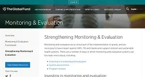 Strengthening monitoring & evaluation